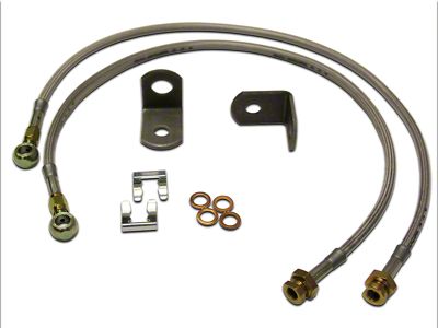 SkyJacker Front Stainless Steel Brake Lines for 3 to 8-Inch Lift (97-06 Jeep Wrangler TJ)