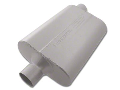 Flowmaster 40 Series Delta Flow Center/Offset Oval Muffler; 2.25-Inch Inlet/2.25-Inch Outlet (Universal; Some Adaptation May Be Required)