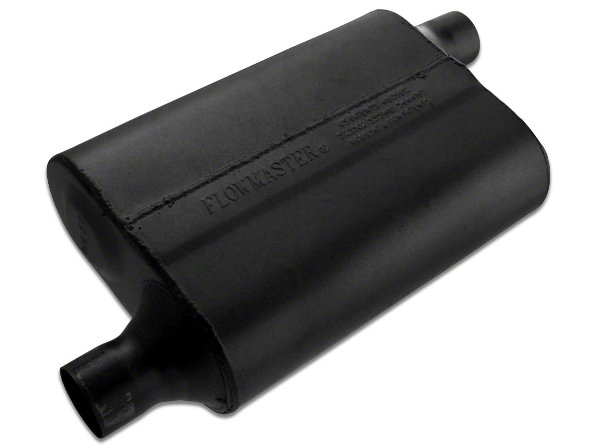Flowmaster Jeep Wrangler 40 Series Delta Flow Offset/Offset Oval Muffler;  2-Inch Inlet/2-Inch Outlet 942043 (Universal; Some Adaptation May Be  Required) - Free Shipping