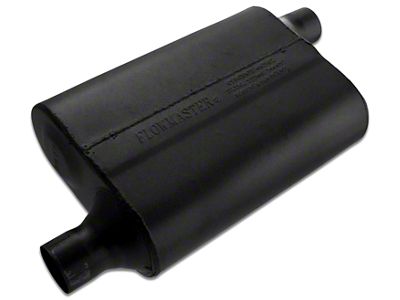Flowmaster 40 Series Delta Flow Offset/Offset Oval Muffler; 2-Inch Inlet/2-Inch Outlet (Universal; Some Adaptation May Be Required)