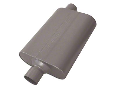 Flowmaster 50 Series Delta Flow Center/Offset Oval Muffler; 2.25-Inch Inlet/2.25-Inch Outlet (Universal; Some Adaptation May Be Required)