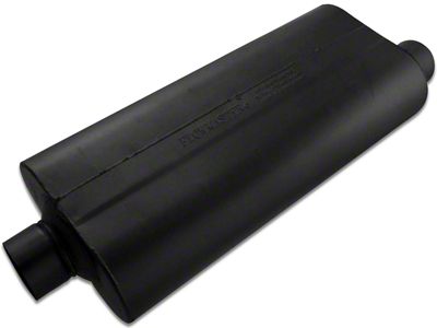 Flowmaster 70 Series Center/Offset Oval 409S Muffler; 3-Inch Inlet/3-Inch Outlet (Universal; Some Adaptation May Be Required)