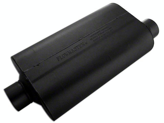 Flowmaster Super 50 Series Center/Offset Oval Muffler; 3-Inch Inlet/3-Inch Outlet (Universal; Some Adaptation May Be Required)
