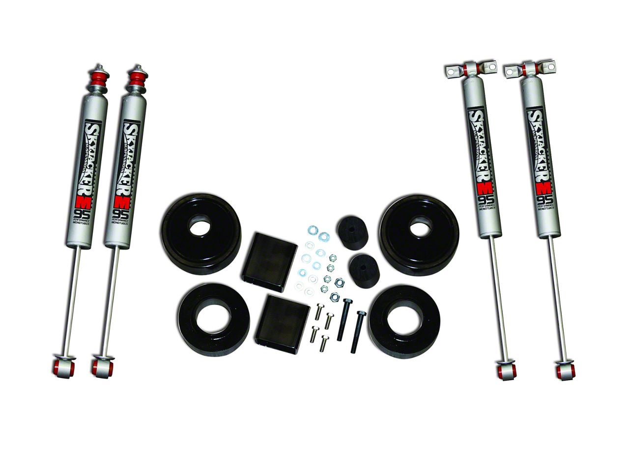 SkyJacker 2-Inch Value Suspension Lift Kit with Shocks (07-18 Jeep Wrangler  JK)