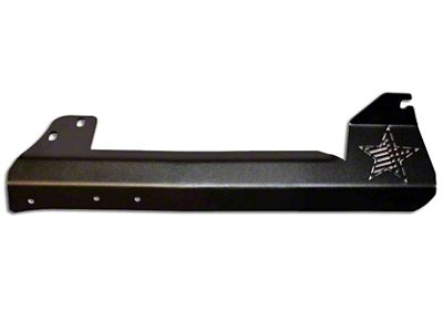Rock-Slide Engineering 50-Inch LED Light Bar A-Pillar Windshield Mounting Brackets; Textured Black (07-18 Jeep Wrangler JK)