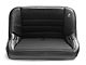Corbeau 40-Inch Baja Bench Suspension Seat; Black Vinyl/Cloth (97-06 Jeep Wrangler TJ)