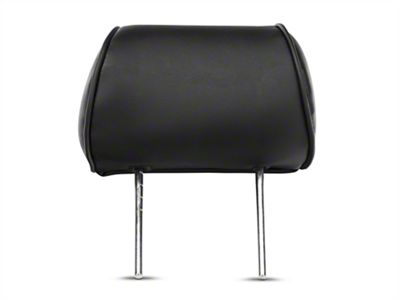 Corbeau Headrest for Corbeau Baja Bench Seat Only; Black Vinyl (Universal; Some Adaptation May Be Required)