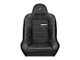 Corbeau Baja JP Suspension Seat; Black Vinyl (Universal; Some Adaptation May Be Required)