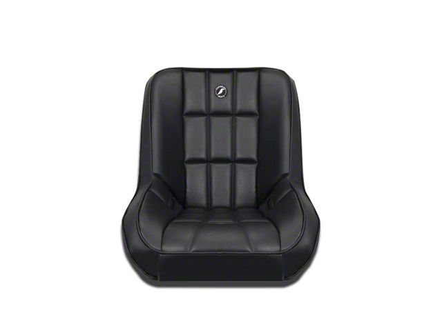 Corbeau Baja Low Back Suspension Seat; Black Vinyl (Universal; Some Adaptation May Be Required)