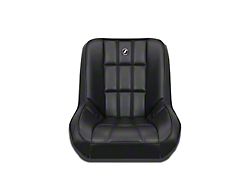 Corbeau Baja Low Back Suspension Seat; Black Vinyl (Universal; Some Adaptation May Be Required)