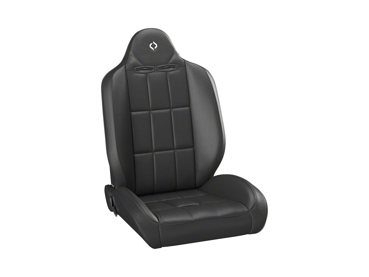 Corbeau Jeep Wrangler Baja Rs Suspension Seat Black Vinyl 66401