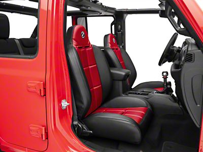 Corbeau Jeep Wrangler Baja RS Suspension Seats; Black Vinyl; Pair 66401  (Universal; Some Adaptation May Be Required) - Free Shipping