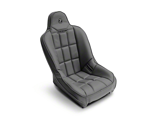 Corbeau Baja SS Suspension Seat; Gray Vinyl (Universal; Some Adaptation May Be Required)