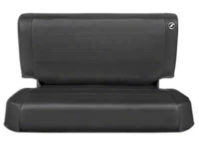 Corbeau Rear Seat Cover; Black Vinyl (97-06 Jeep Wrangler TJ)