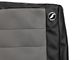 Corbeau Rear Seat Cover; Black Vinyl/Gray Cloth (97-06 Jeep Wrangler TJ)