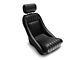 Corbeau Classic Bucket Seat; Black Vinyl (Universal; Some Adaptation May Be Required)