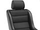 Corbeau Classic II Bucket Seat; Black Vinyl/Cloth (Universal; Some Adaptation May Be Required)
