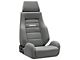 Corbeau GTS II Reclining Seats; Gray Cloth; Pair (Universal; Some Adaptation May Be Required)
