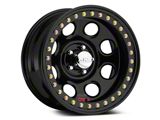 Raceline Competition True Beadlock Rock 8 Black Wheel; 15x10 (87-95 Jeep Wrangler YJ)
