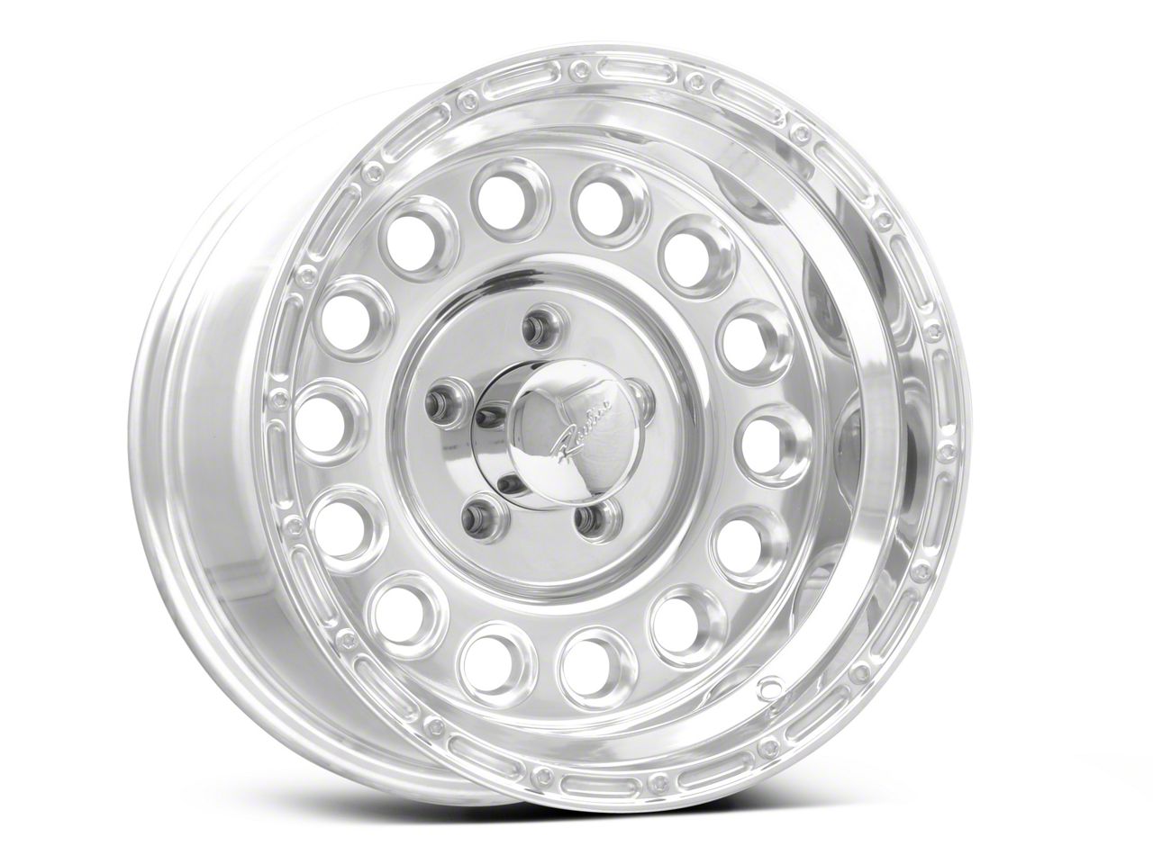 Raceline Jeep Wrangler 887 Rockcrusher Polished Wheel - 15x8 887-58012 ...