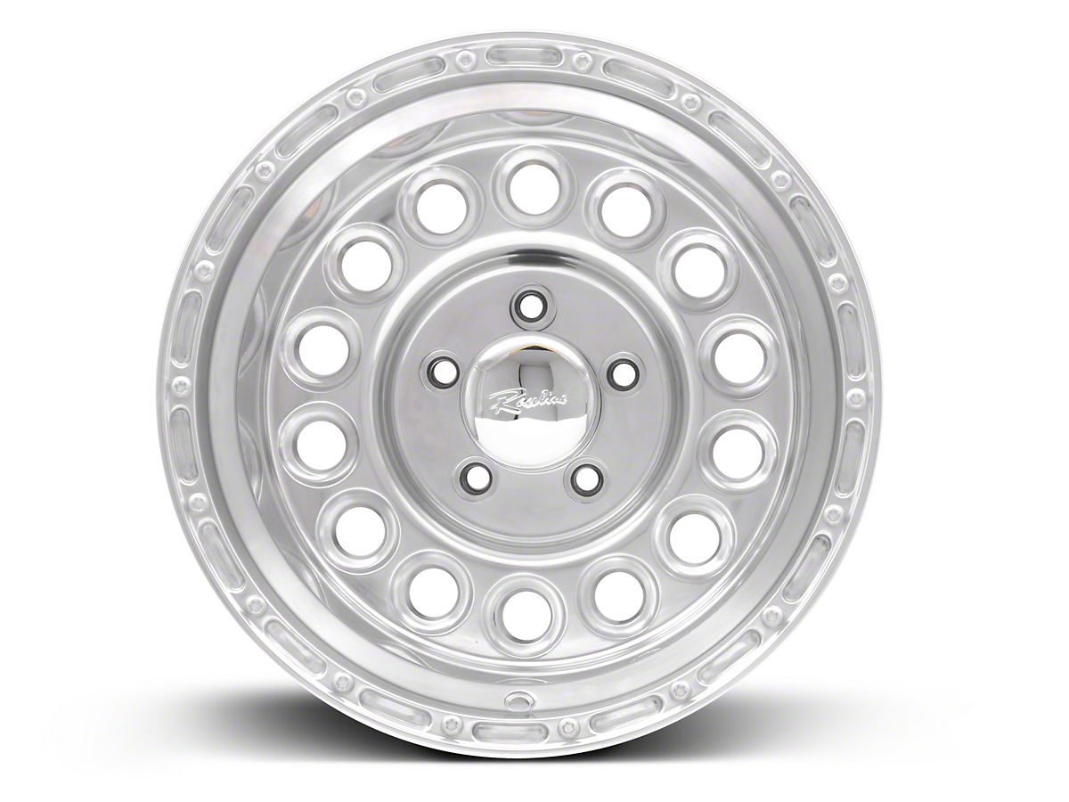 Raceline Jeep Wrangler 887 Rockcrusher Polished Wheel; 15x10 887 