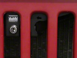Tuffy Security Products Hood Lock; Black (87-95 Jeep Wrangler YJ)