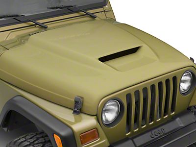 Cervini's Jeep Wrangler Ram Air Hood - Unpainted 1191 (97-06 Jeep Wrangler  TJ)