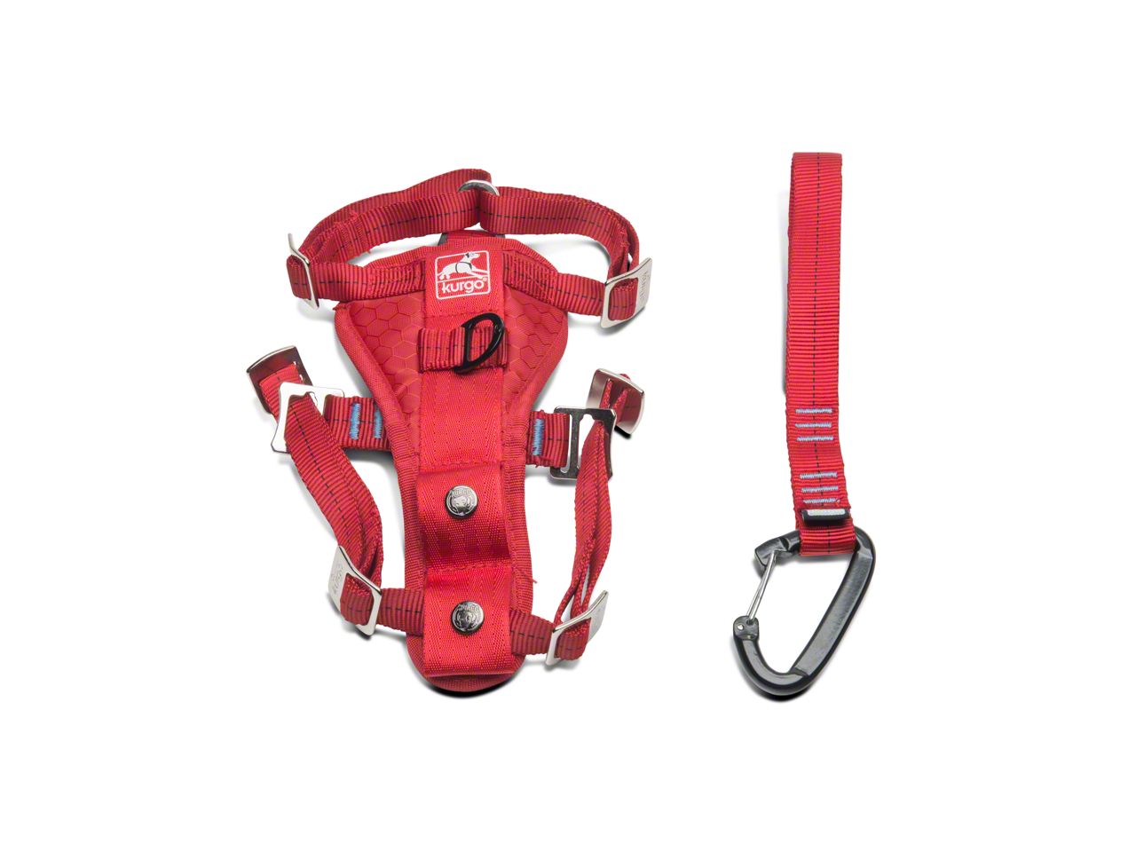 Jeep Wrangler Enhanced Strength TruFit Dog Car Harness - Red (87-20 Jeep Wrangler YJ, TJ, JK & JL)