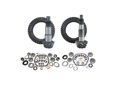 Mammoth Front/Rear Ring and Pinion Gear Kit with Master Overhaul Kit; 4.56 Gear Ratio (07-18 Jeep Wrangler JK)