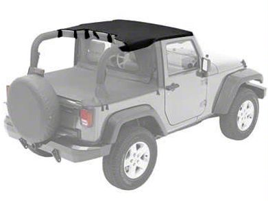 Targa Style Bestop 5240335 Black Diamond Sun Bikini Top For 1996-2007 Wrangler