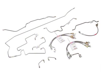 OPR Stainless Steel Brake Line Kit with Braided Hoses (1997 Jeep Wrangler TJ w/ ABS)