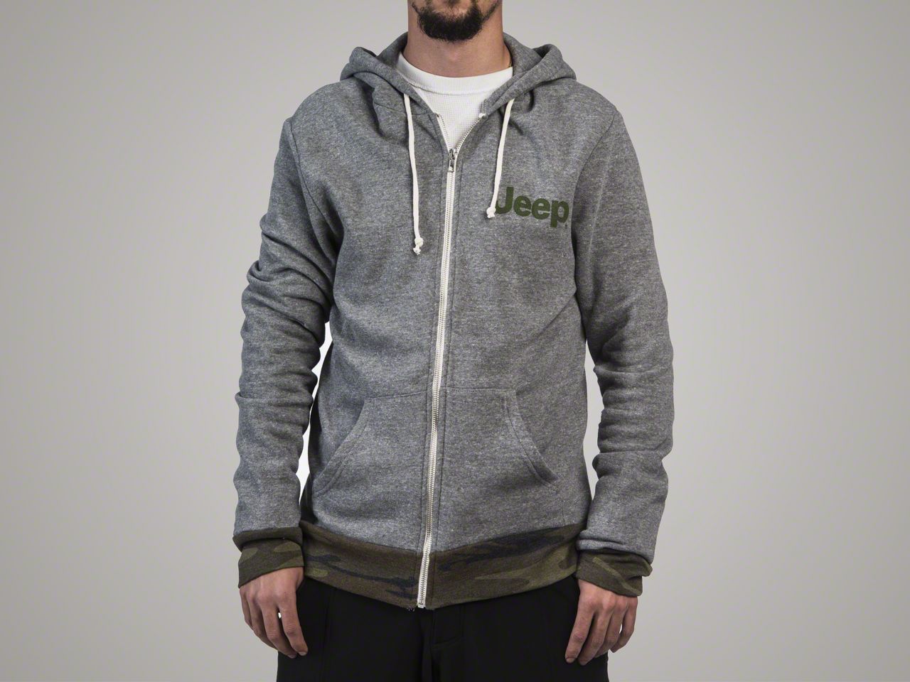 men's fleece zip hoodie