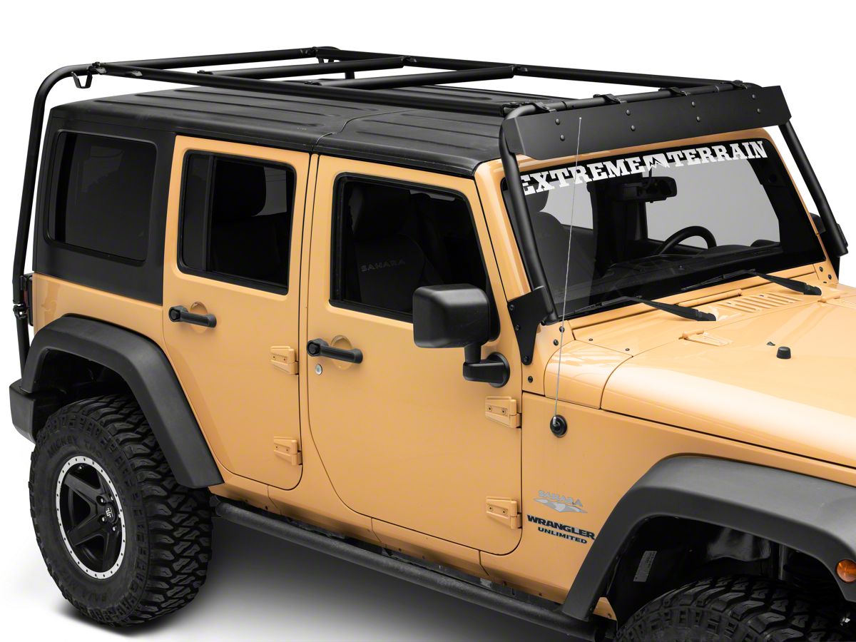 Garvin Jeep Wrangler Wind Deflector For Adventure Rack 44088 07 18 Jeep Wrangler Jk