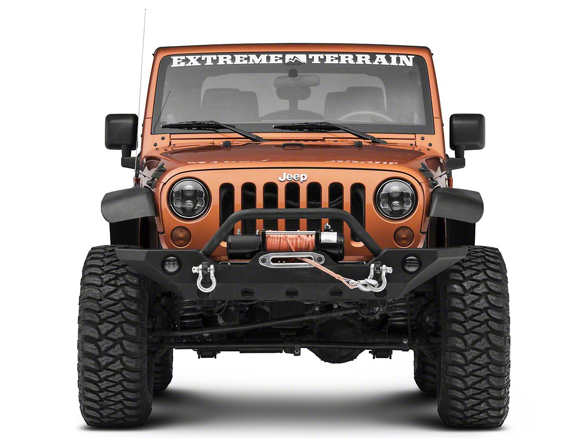 Pro Comp 7-Inch Round LED Headlights; Black Housing; Clear Lens (07-18 Jeep  Wrangler JK)