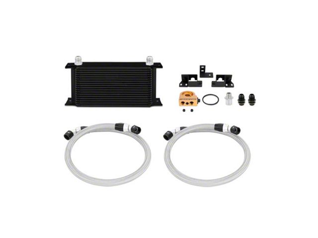 Mishimoto Thermostatic Oil Cooler Kit; Black (07-11 3.8L Jeep Wrangler JK)