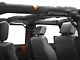 GraBars Genuine Solid Steel Rear Grab Handles; Black Grips (07-18 Jeep Wrangler JK 4-Door)