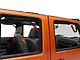 GraBars Genuine Solid Steel Front and Rear Grab Handles; Red Grips (07-18 Jeep Wrangler JK 4-Door)