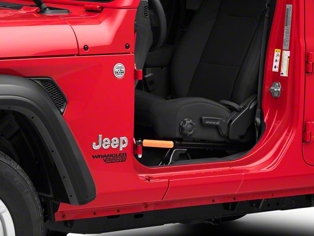GraBars BootBars Foot Pegs; Orange Grips (20-24 Jeep Gladiator JT)