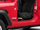GraBars BootBars Foot Pegs; Orange Grips (07-23 Jeep Wrangler JK & JL)