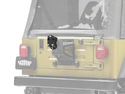 Zone Offroad Spare Tire Relocation Bracket Only (87-06 Jeep Wrangler YJ & TJ)