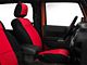 Rugged Ridge Neoprene Front Seat Covers; Black/Red (07-10 Jeep Wrangler JK)