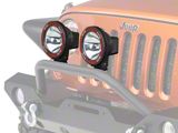 Rugged Ridge 5-Inch Round HID Off-Road Fog Light with Black Composite Housing; Single (Universal; Some Adaptation May Be Required)