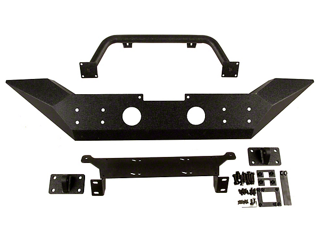Rugged Ridge Spartan Front Bumper w/ High Clearance Ends & Over-Rider Hoop (18-22 Jeep Wrangler JL)