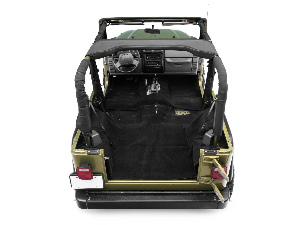 Rugged Ridge Jeep Wrangler Deluxe Complete Carpet Kit - Black   (97-06 Jeep Wrangler TJ, Excluding Unlimited)