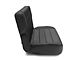 Smittybilt Rear Fold and Tumble Seat; Black Denim (87-95 Jeep Wrangler YJ)