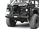 M.O.R.E. Rock Proof Rear Bumper with Tire Carrier; Black (87-95 Jeep Wrangler YJ)