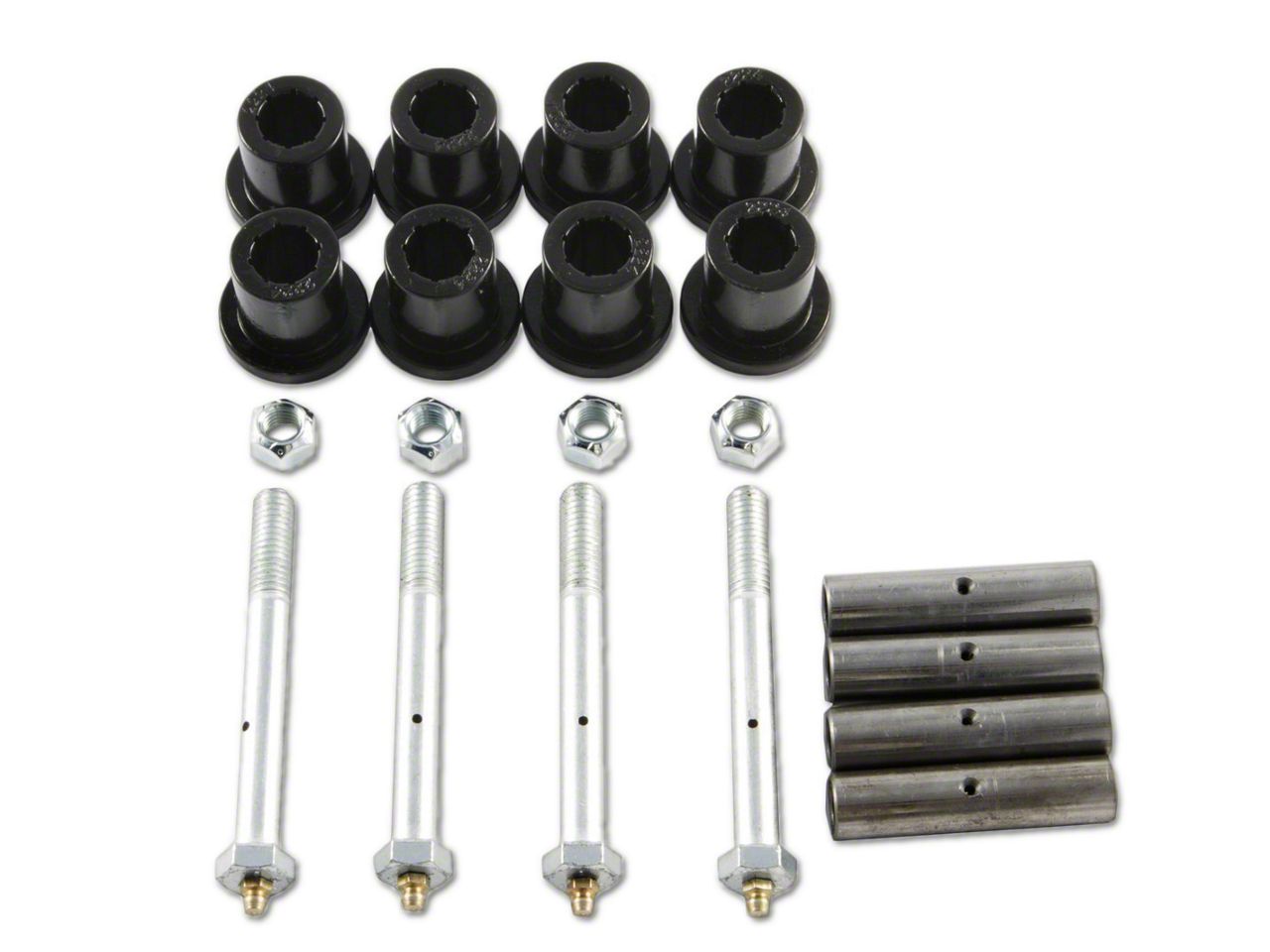 M.O.R.E. Jeep Wrangler Shackle Bolts & Bushing Kit KJ02020 (8795 Jeep Wrangler YJ)