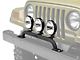 Rugged Ridge 5-Inch Round Halogen Off-Road Fog Lights with Front Bumper Light Bar (97-06 Jeep Wrangler TJ)