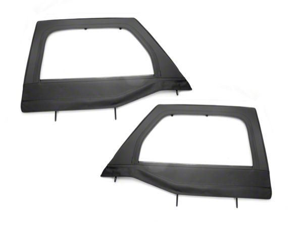 Rugged Ridge Jeep Wrangler Black Front Upper Soft Doors For Rugged