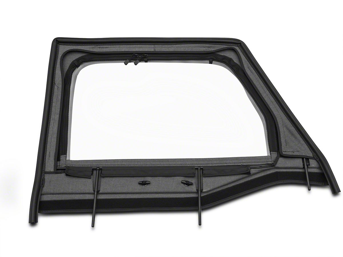Rugged Ridge Jeep Wrangler Black Front Upper Soft Doors For Rugged